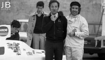 Juan Fernández y Luis Sagnier. Pujada a Sant Bartomeu del Grau 1976 / Foto: Jordi Brú